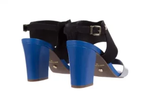 Sandały -067 122330 B Silver Black Lake, Czarny/ Granat/ Srebro, Skóra naturalna | Bayla Sale