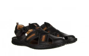 Sandały -081 523 Baflo Czarny AX 081099, Skóra naturalna | Bayla Hot