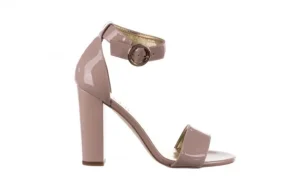 Sandały -056 8024-430 Beż Lakier, Skóra naturalna | Bayla Sale