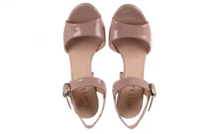 Sandały -056 8023-430 Beż Lakier, Skóra naturalna | Bayla Hot