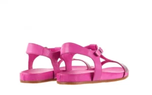 Sandały -163 17-301 Bead, Róż, Skóra naturalna | Bayla Fashion