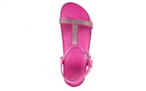 Sandały -163 17-301 Bead, Róż, Skóra naturalna | Bayla Fashion