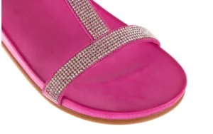 Sandały -163 17-301 Bead, Róż, Skóra naturalna | Bayla Fashion