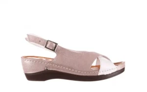 Sandały -112 0158-58 Biały Szary, Skóra naturalna | Bayla New