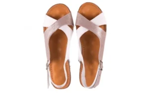 Sandały -112 0158-58 Biały Szary, Skóra naturalna | Bayla New