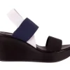 Sandały -116 16157 Black Navy White, Czarny/ Granat/ Biały, Materiał | Bayla Sale