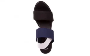 Sandały -116 16157 Black Navy White, Czarny/ Granat/ Biały, Materiał | Bayla Sale