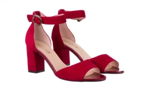 Sandały -056 9249-1432 Burgund Zamsz, Skóra naturalna | Bayla Fashion