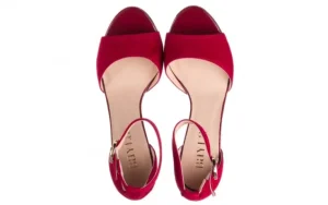 Sandały -056 9249-1432 Burgund Zamsz, Skóra naturalna | Bayla Fashion