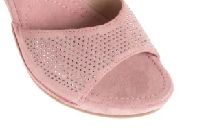 Sandały -131 2508 Cipria, Róż, Skóra naturalna | Bayla New