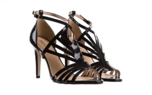 Sandały -065 1388115 Col Preto, Czarny, Skóra ekologiczna lakierowana | Bayla Best