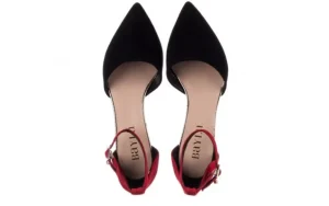 Sandały -056 9196-21-28 Czarny Czerwony, Skóra naturalna | Bayla Outlet