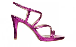 Sandały -187 587-1127 Fuchsia 187093, Różowy, Skóra ekologiczna | Bayla Outlet