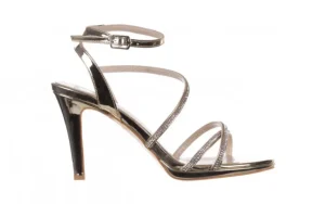 Sandały -187 587-9078 Gold 22 187052, Złoty, Skóra ekologiczna | Bayla Fashion