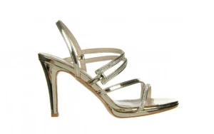 Sandały -187 587-1123 Gold 22 187042, Złoty, Skóra ekologiczna | Bayla New