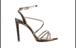 Sandały -187 589-9078 Gold 22 187064, Złoty, Skóra ekologiczna | Bayla Fashion