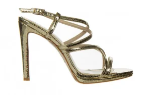 Sandały -187 589-1127 Gold 187130, Złoty, Skóra ekologiczna | Bayla Sale