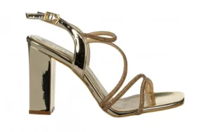 Sandały -187 2523 Gold 187231, Złoty, Skóra ekologiczna | Bayla Outlet