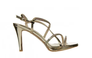 Sandały -187 587-9083 Gold 187125, Złoty, Skóra ekologiczna | Bayla Clearance