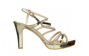 Sandały -187 557-717 Gold 187087, Złoty, Skóra ekologiczna | Bayla Clearance