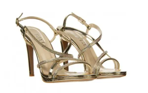 Sandały -187 589-9083 Gold 187132, Złoty, Skóra ekologiczna | Bayla Clearance