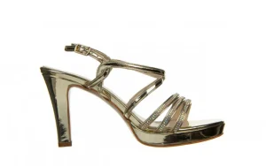 Sandały -187 557-750 Gold 187039, Złoty, Skóra ekologiczna | Bayla Sale