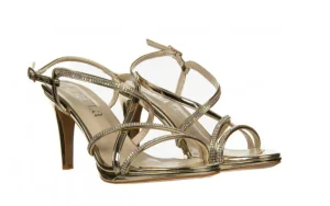 Sandały -187 587-9083 Gold 187125, Złoty, Skóra ekologiczna | Bayla Clearance