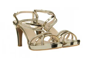 Sandały -187 557-717 Gold 187087, Złoty, Skóra ekologiczna | Bayla Clearance