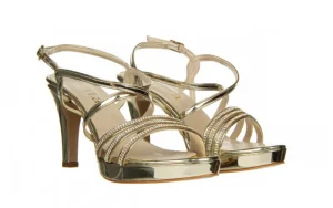 Sandały -187 557-750 Gold 187039, Złoty, Skóra ekologiczna | Bayla Sale