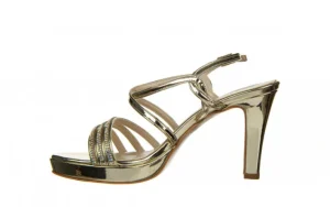 Sandały -187 557-750 Gold 187039, Złoty, Skóra ekologiczna | Bayla Sale