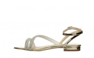 Sandały -187 1719 Gold 187081, Złoty, Skóra ekologiczna | Bayla Clearance