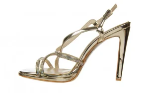 Sandały -187 589-9083 Gold 187132, Złoty, Skóra ekologiczna | Bayla Clearance