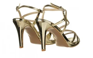 Sandały -187 587-531 Gold 187046, Złoty, Skóra ekologiczna | Bayla Discount
