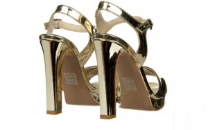 Sandały -187 281-7351 Gold 187084, Złoty, Skóra ekologiczna | Bayla Online