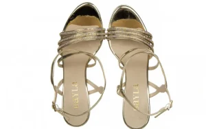 Sandały -187 557-750 Gold 187039, Złoty, Skóra ekologiczna | Bayla Sale