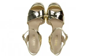 Sandały -187 281-7351 Gold 187084, Złoty, Skóra ekologiczna | Bayla Online