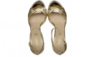Sandały -187 587-1109 Gold 187090, Złoty, Skóra ekologiczna | Bayla Outlet