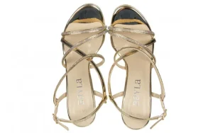 Sandały -187 589-9083 Gold 187132, Złoty, Skóra ekologiczna | Bayla Clearance