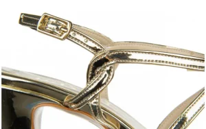 Sandały -187 557-750 Gold 187039, Złoty, Skóra ekologiczna | Bayla Sale