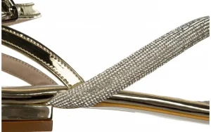 Sandały -187 1719 Gold 187081, Złoty, Skóra ekologiczna | Bayla Clearance