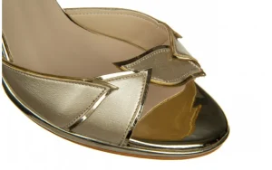 Sandały -187 587-1109 Gold 187090, Złoty, Skóra ekologiczna | Bayla Outlet