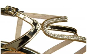 Sandały -187 557-717 Gold 187087, Złoty, Skóra ekologiczna | Bayla Clearance