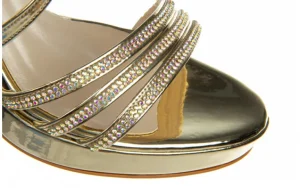 Sandały -187 557-750 Gold 187039, Złoty, Skóra ekologiczna | Bayla Sale