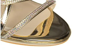 Sandały -187 589-9083 Gold 187132, Złoty, Skóra ekologiczna | Bayla Clearance