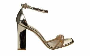 Sandały -187 2525 Gold Mirror 187156, Złoty, Skóra ekologiczna | Bayla Clearance