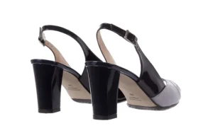 Sandały -130 1194-091-244 Granat Popiel, Skóra naturalna lakierowana | Bayla New