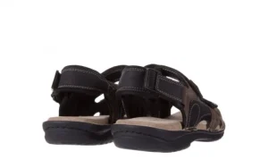 Sandały -133 9520 Nabuc Nero, Brąz, Skóra naturalna | Bayla Discount