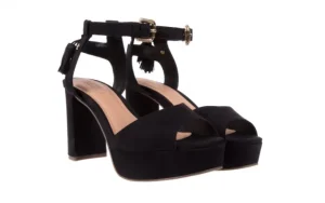 Sandały -067 129006 Nobuck Black, Czarny, Skóra naturalna | Bayla Hot