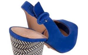 Sandały -067 113216 Nobuck Lake, Granat, Skóra naturalna | Bayla Outlet