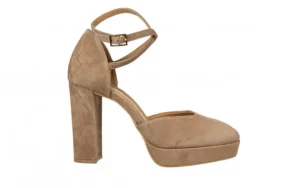 Sandały -159 5074 022-P C Beż Welur 159196, Skóra naturalna | Bayla Hot